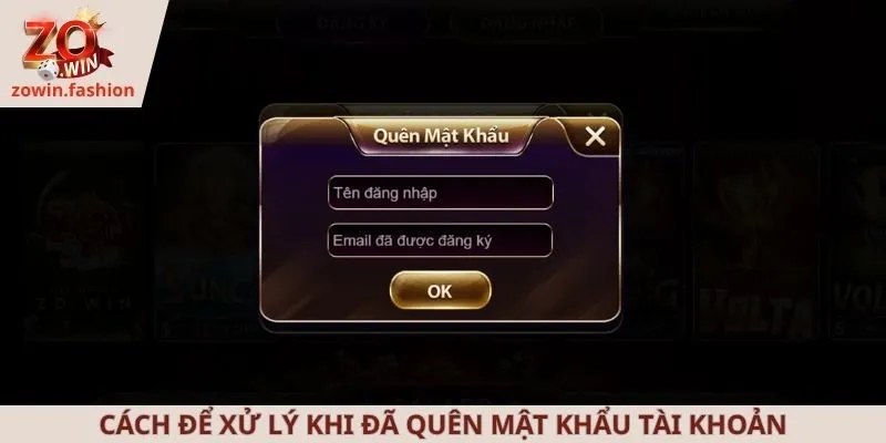 Cách để xử lý khi đã quên mật khẩu tài khoản